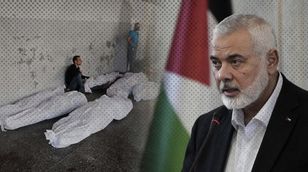 سقوط 14 شخص بمنزل عائلة هنية رئيس حركة حماس من بينهم شقيقته 