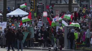 بدء فعاليات ثاني أكبر تظاهرة في واشنطن رفضاً لحرب غزة 