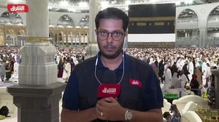 مراسل الشرق: الحجاج يتوافدون إلى المسجد الحرام بعد الانتهاء من رمي جمرة العقبة